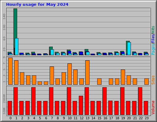 Hourly usage for May 2024