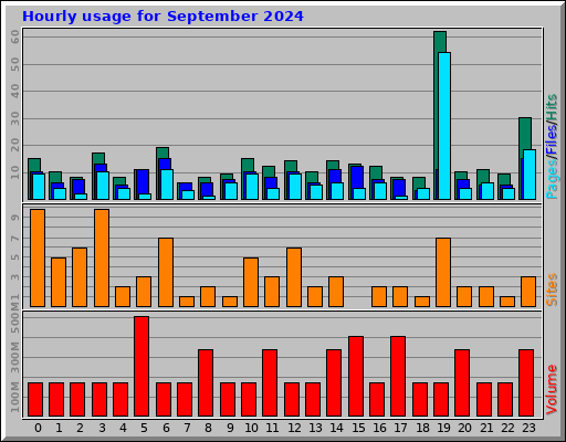 Hourly usage for September 2024 Hourly usage for September 2024