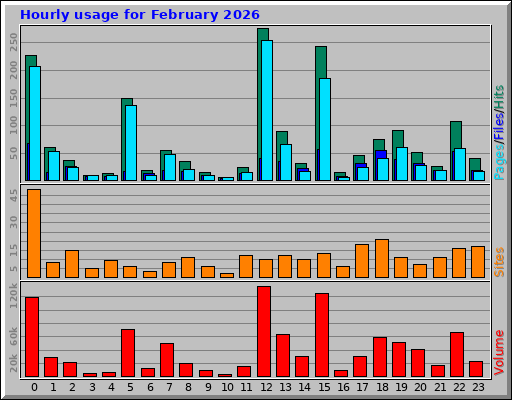 Hourly usage for February 2026