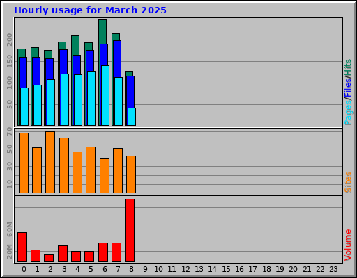 Hourly usage for March 2025 Hourly usage for March 2025