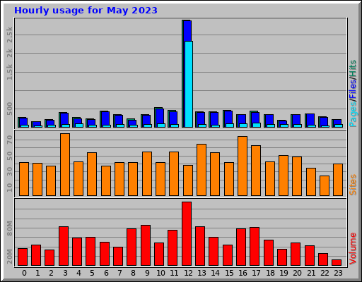 Hourly usage for May 2023 Hourly usage for May 2023
