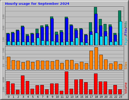 Hourly usage for September 2024