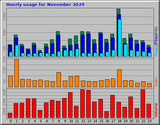 Hourly usage for November 2024 Hourly usage for November 2024