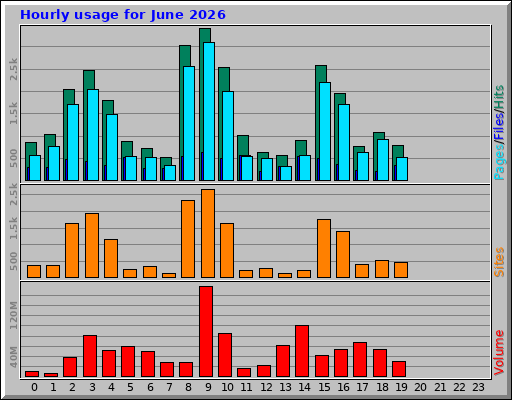 Hourly usage for June 2026
